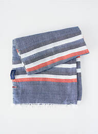 Foulard tissage popeline bleu CAMBRIDGE homme