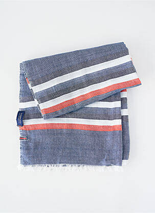 Foulard tissage popeline bleu CAMBRIDGE homme