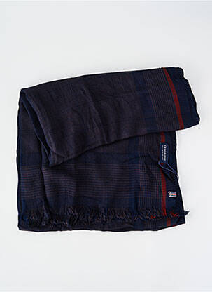 Echarpe imprimé carreaux bleu CAMBRIDGE homme