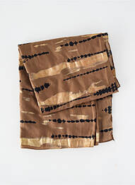 Foulard légère et transparente marron JULIE GUERLANDE femme