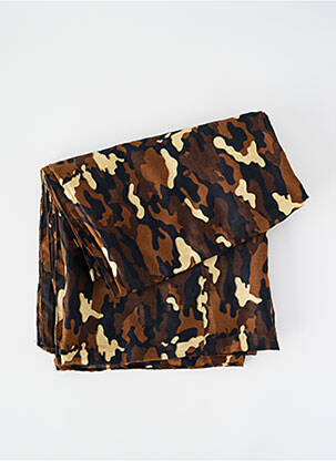 Foulard légère et transparente marron JULIE GUERLANDE femme