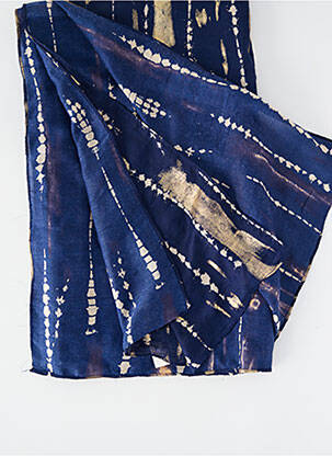 Foulard légère et transparente bleu C'EST BEAU LA VIE femme