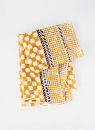 Foulard légère et transparente jaune C'EST BEAU LA VIE femme