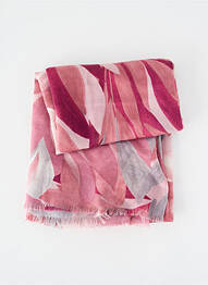 Foulard légère et transparente rose C'EST BEAU LA VIE femme