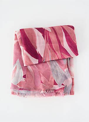 Foulard légère et transparente rose C'EST BEAU LA VIE femme