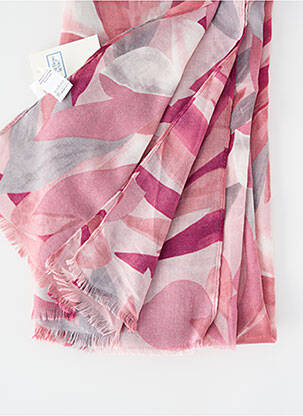 Foulard légère et transparente rose C'EST BEAU LA VIE femme