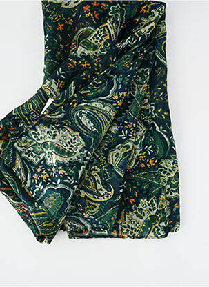 Foulard légère et transparente vert C'EST BEAU LA VIE femme