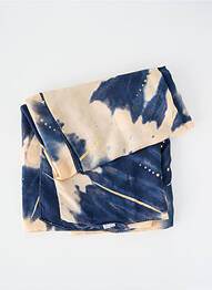 Foulard légère et transparente bleu C'EST BEAU LA VIE femme