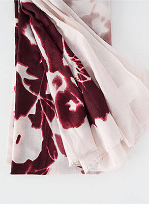 Foulard tissage popeline violet C'EST BEAU LA VIE femme