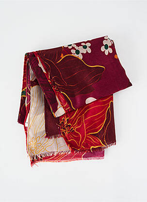 Foulard tissage popeline violet C'EST BEAU LA VIE femme