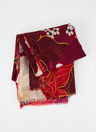 Foulard tissage popeline violet C'EST BEAU LA VIE femme