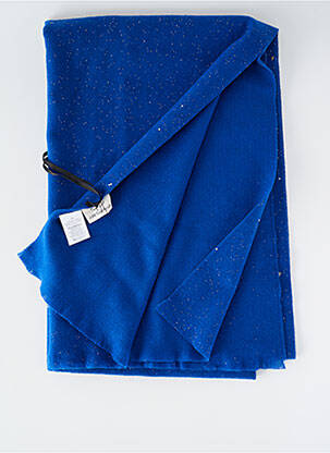Echarpe maille fine bleu JULIE GUERLANDE femme