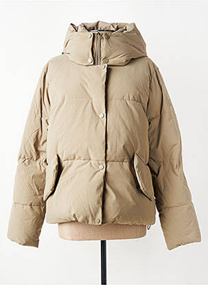 Doudoune manches longues a capuche beige SUN VALLEY femme