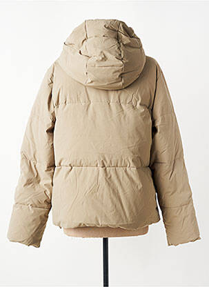 Doudoune manches longues a capuche beige SUN VALLEY femme