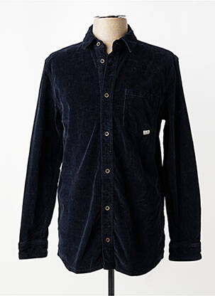 Chemise manches longues coupe droite bleu PULL IN homme