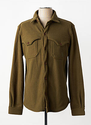 Veste casual fermeture boutonnée sur le devant vert PULL IN homme
