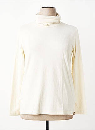 Pull col roulé coupe cintrée manches longues beige CMP femme