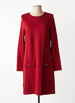 Robe courte manches longues manches longues rouge SURKANA femme
