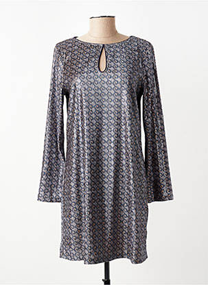 Robe courte manches longues manches longues gris SURKANA femme
