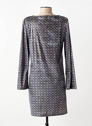 Robe courte manches longues manches longues gris SURKANA femme