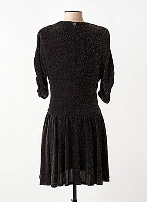 Robe courte manches courtes manches courtes noir PLEASE femme