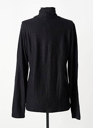 Pull coupe cintrée manches longues noir SUN VALLEY femme