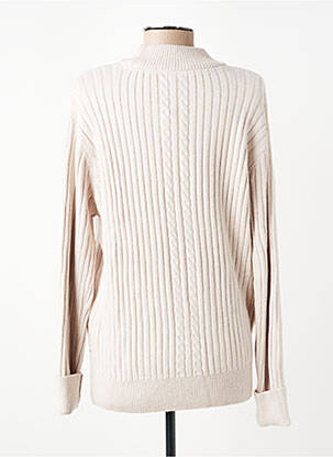 Pull stretch manches longues beige SUN VALLEY femme