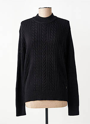 Pull stretch manches longues noir SUN VALLEY femme