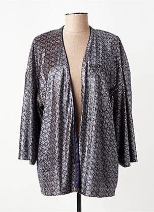Veste chic col v gris SURKANA femme