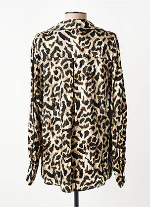 Chemisier coupe fluide manches longues beige PLEASE femme