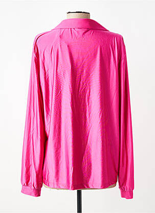 Chemisier coupe fluide manches longues rose HBT femme