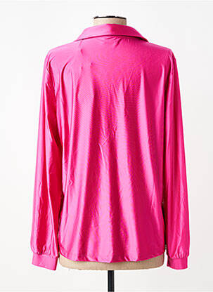 Chemisier coupe fluide manches longues rose HBT femme