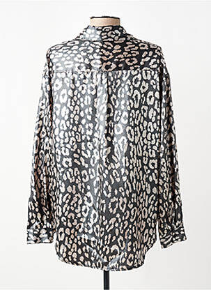 Chemisier coupe fluide manches longues argent PLEASE femme