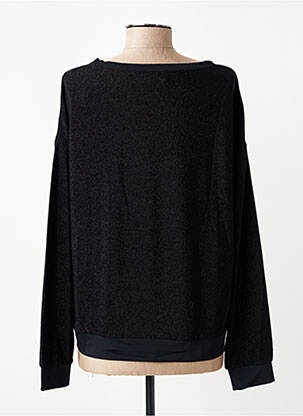 Top stretch manches longues noir HBT femme
