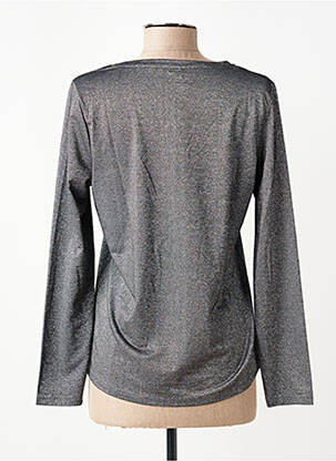 Top stretch manches longues argent SUN VALLEY femme