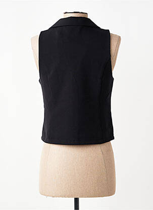 Gilet sans manche fausses poches noir HBT femme