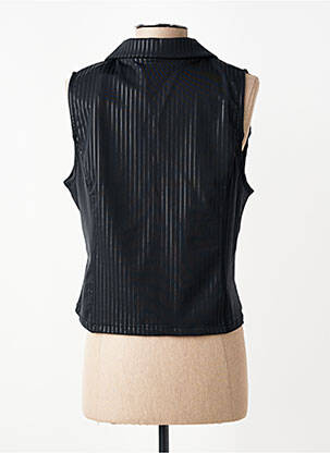 Gilet sans manche coupe cintrée noir HBT femme