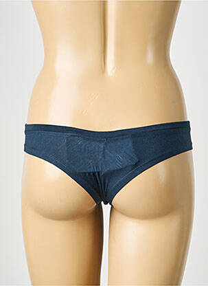 Tanga stretch bleu SUPER.NATURAL femme