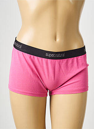 Shorty stretch rose fonce SUPER.NATURAL femme