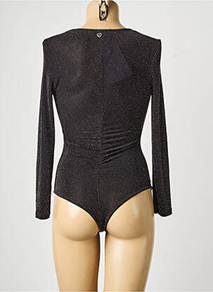 Body col rond manches longues noir PLEASE femme