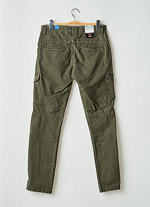 Pantalon cargo poches taille normale vert TIMEZONE homme