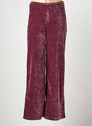 Pantalon large fermeture zip latéral taille normale violet SURKANA femme
