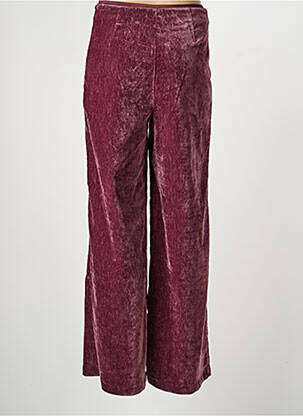 Pantalon large fermeture zip latéral taille normale violet SURKANA femme