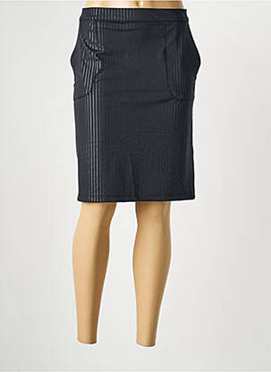 Jupe mi-longue taille normale noir HBT femme