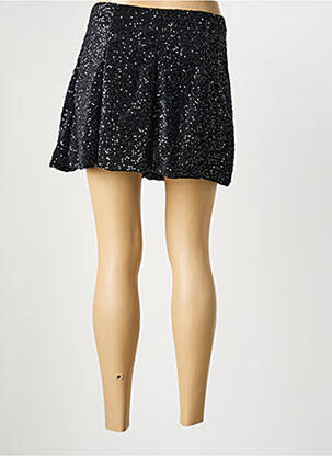 Jupe courte coupe droite noir LOKITA femme