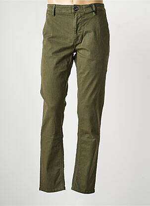 Pantalon chino stretch taille normale vert PULL IN homme