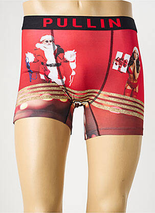Boxer imprimé fantaisie rouge PULL IN homme