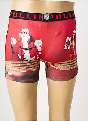 Boxer imprimé fantaisie rouge PULL IN homme
