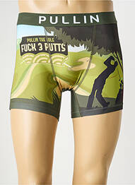 Boxer imprimé fantaisie vert PULL IN homme