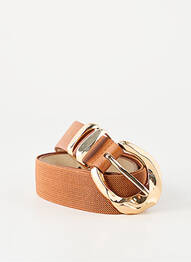 Ceinture coutures renforcées marron JULIE GUERLANDE femme